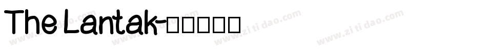 The Lantak字体转换